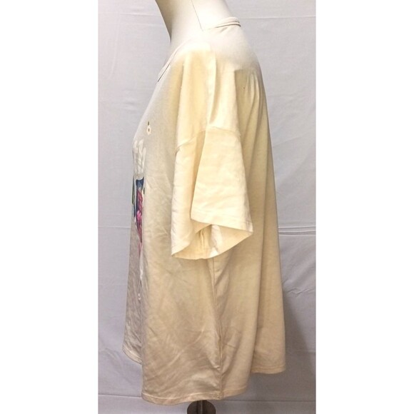 Pride Women "Live with Pride"  T-Shirt Color Beige Size XXL -MSRP $36 - Picture 2 of 16